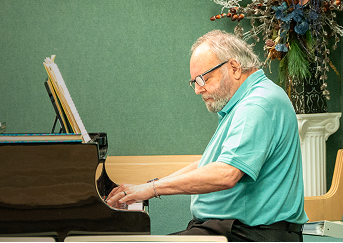 Phil, who is living with hemophilia